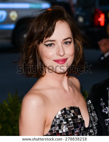 New York, NY  Monday May 04, 2015: Dakota Johnson attends \'China: Through The Looking Glass\' Costume Institute Gala, held at the Metropolitan Museum of Art in New York City, New York.