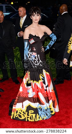 New York, NY  Monday May 04, 2015: Katy Perry attends \'China: Through The Looking Glass\' Costume Institute Gala, held at the Metropolitan Museum of Art in New York City, New York.