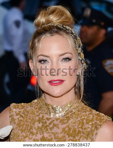 New York, NY  Monday May 04, 2015: Kate Hudson attends \'China: Through The Looking Glass\' Costume Institute Gala, held at the Metropolitan Museum of Art in New York City, New York.