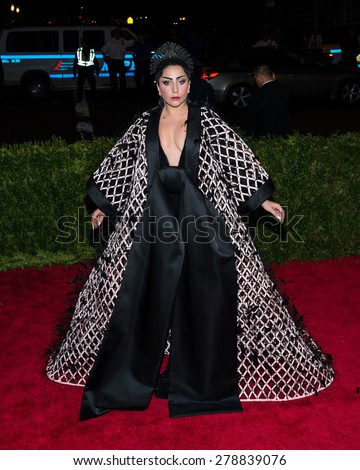 New York, NY  Monday May 04, 2015: Lady Gaga attends \'China: Through The Looking Glass\' Costume Institute Gala, held at the Metropolitan Museum of Art in New York City, New York.