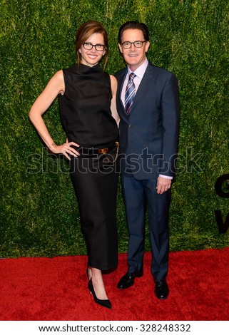 Desiree Gruber and Kyle McLachlan attend the God\'s Love We Deliver Golden Heart Awards at Spring Studios in New York City on October 15th 2015
