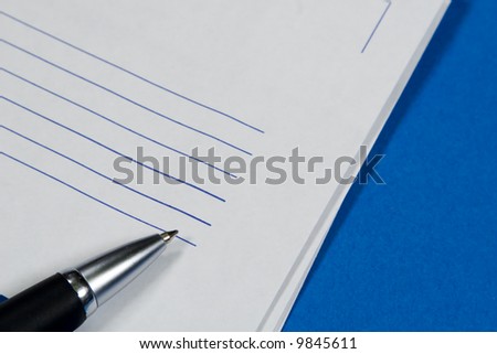 Pen and letters
