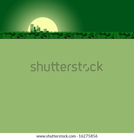 The Green City Fantasy Background