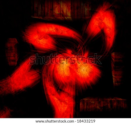 Grunge Black And Red Background