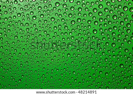 Green water texture. Water collection.