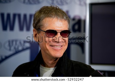 MOSCOW - MAY 12: Saxophonist David Sanborn. Press Conference in the press center of ITAR-TASS on May 12, 2010 in Moscow, Russia