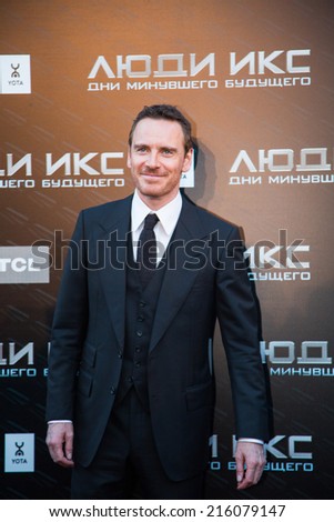 MOSCOW, RUSSIA, May, 13: Actor Michael Fassbender. Premiere of the movie \