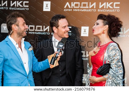MOSCOW, RUSSIA, May, 13: Actor Michael Fassbender. Premiere of the movie \