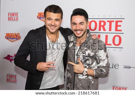 MOSCOW, RUSSIA, September, 20: Vice-President, Crocus Group Emin Agalarov. Opening Restaurant Afterparty, September, 20, 2014 at Vegas Shopping Mall in Moscow, Russia