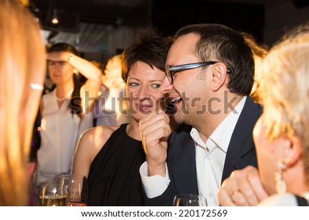 MOSCOW - JUNE, 25: Film Director Andrey Zvyagintsev (Film Leviathan). White party Hollywood Reporter Magazine at River Restorant, June 25, 2014 in Moscow, Russia