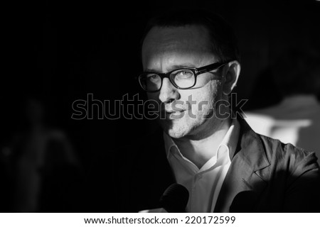MOSCOW - JUNE, 25: Film Director Andrey Zvyagintsev (Film Leviathan). White party Hollywood Reporter Magazine at River Restorant, June 25, 2014 in Moscow, Russia