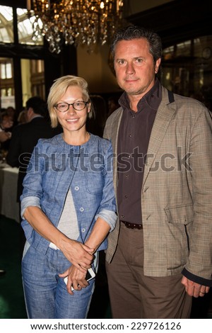 MOSCOW - JUNE, 20: Actress Alena Babenko. Press conference Russian Italian film Amori elementari. Welcome reception at the Embassy of Italy. June 20, 2014 in Moscow, Russia