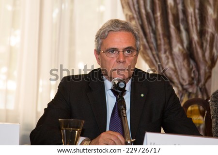 MOSCOW - JUNE, 20: Ambassador of Italy Cesare Maria Ragaglini. Press conference Russian Italian film Amori elementari. Welcome reception at the Embassy of Italy. June 20, 2014 in Moscow, Russia
