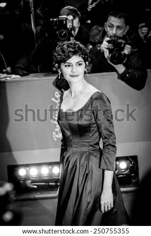 BERLIN, GERMANY - FEBRUARY 05: Audrey Tautou. Nobody Wants the Night, Opening Night premiere  65th Berlinale International Film Festival at Berlinale Palace on February 5, 2015 in Berlin, Germany