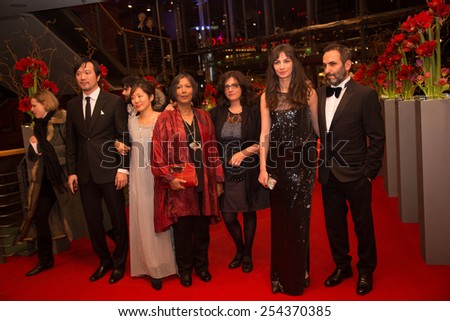 BERLIN, GERMANY - FEBRUARY 14: M. Dutta, W.i A. Had, H. Altindere and  indian film team. Closing Ceremony, 65th Berlinale International Film Festival on February 14, 2015 in Berlin, Germany.