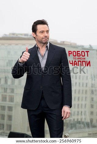 MOSCOW, RUSSIA, MARCH, 01: Actor Hugh Jackman. Photo-call of the movie \
