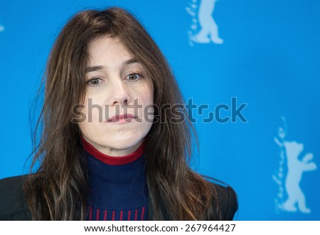 BERLIN, GERMANY - FEBRUARY 10:Actress Charlotte Gainsbourg attend the \'Every Thing Will Be Fine\' photocall. 65th Berlinale International Film Festival at  Hyatt Hotel on February 10, 2015