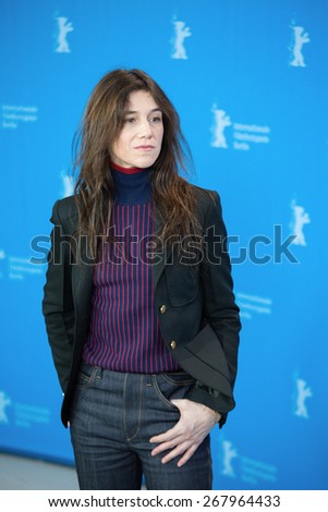 BERLIN, GERMANY - FEBRUARY 10:Actress Charlotte Gainsbourg attend the 'Every Thing Will Be Fine' photocall. 65th Berlinale International Film Festival at  Hyatt Hotel on February 10, 2015