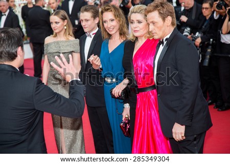 Film team.Opening Ceremony 'La Tete Haute' Premiere. 68th Annual Cannes Film Festival at Palais des Festivals on May 13, 2015 in Cannes, France.