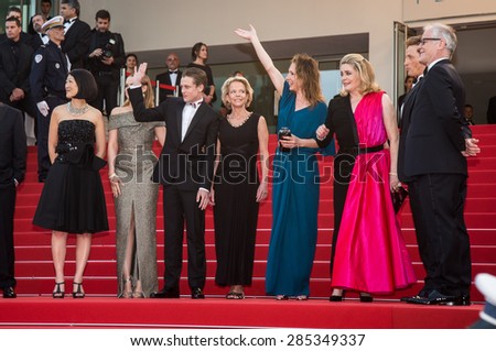 Film team.Opening Ceremony \'La Tete Haute\' Premiere. 68th Annual Cannes Film Festival at Palais des Festivals on May 13, 2015 in Cannes, France.