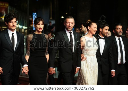 Vincent Cassel, actress Emmanuelle Bercot an film team attend 'Mon Roi' Premiere during the 68th annual Cannes Film Festival on May 17, 2015 in Cannes, France.