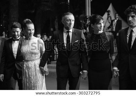 Vincent Cassel, actress Emmanuelle Bercot an film team attend \'Mon Roi\' Premiere during the 68th annual Cannes Film Festival on May 17, 2015 in Cannes, France.