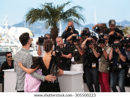 Gilad Kahana, Amir Tessler, Natalie Portman attend the 'A Tale Of Love And Darkness' Photocall during the 68th annual Cannes Film Festival on May 17, 2015 in Cannes, France.