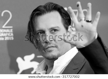 Johnny Depp at the photocall for Black Mass at the 2015 Venice Film Festival.\
September 4, 2015  Venice, Italy