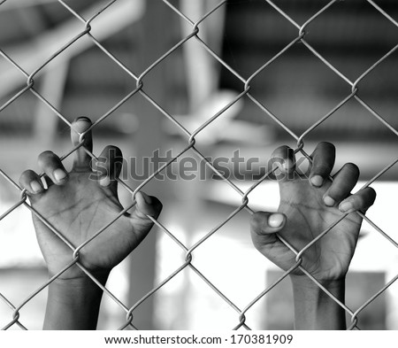Hands of the prisoner