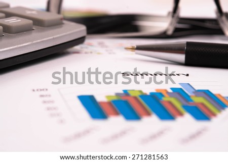business chart report, business paper