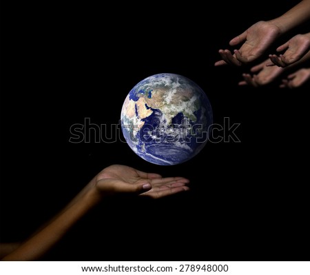 give me to help the earth, world concept