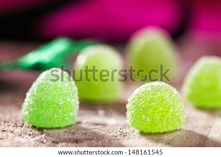 Jellied mint candies