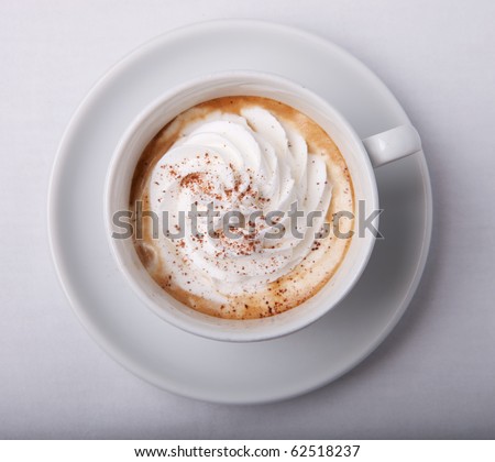 Cappuccino with cream