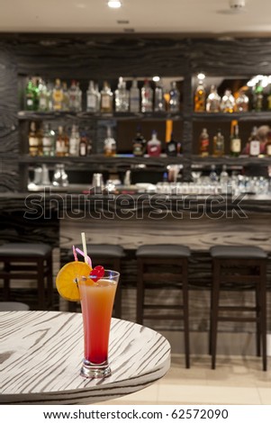 Cocktail in a bar