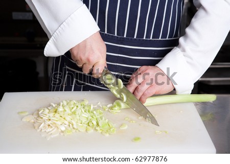 Chef cut leak on cutting board