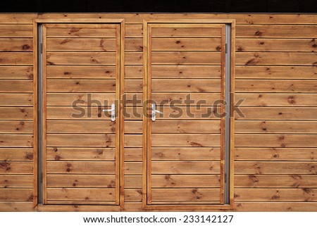 Wood cabin detail