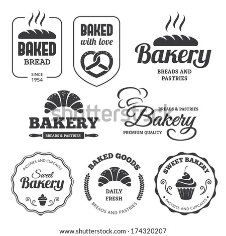 Set of bakery labels and symbols 2 Set of bakery labels and symbols 2