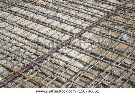 Steel bars mesh reinforcement