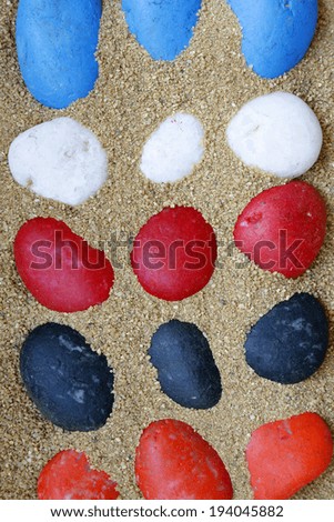 stone in sand of floor texture