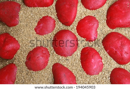 stone in sand of floor texture