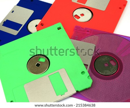 Floppy Disk magnetic isolated on white