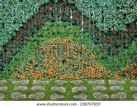 flower and plant wall vertical garden