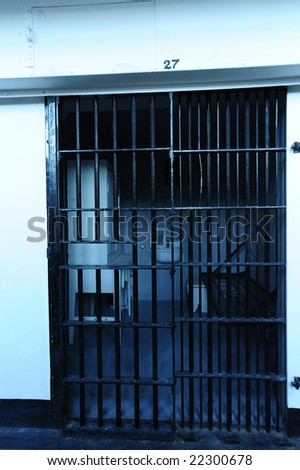 prison cell showing bars