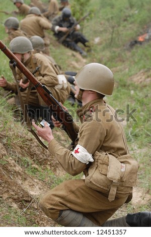 Red Army. WW2 re-enacting