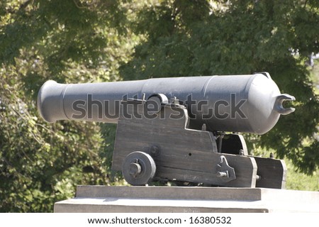 British naval gun of Crimean War. Took Russian Navy