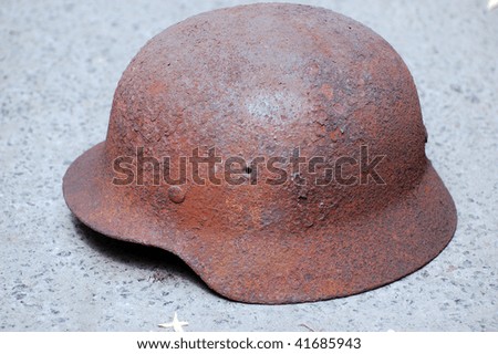 Old German World War II helmet