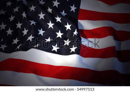 american flag clip art black and white. stock photo : American Flag as