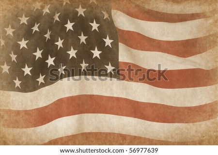 american flag clip art black and white. stock photo : American Flag as