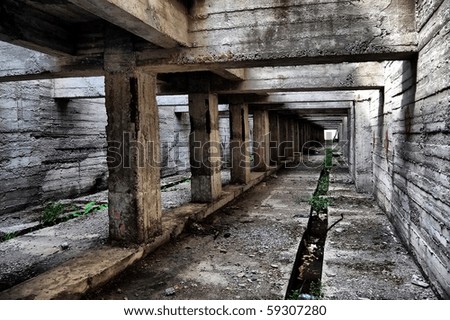 stock photo Abandoned bunkerLost cityNear Chernobyl areaKiev region