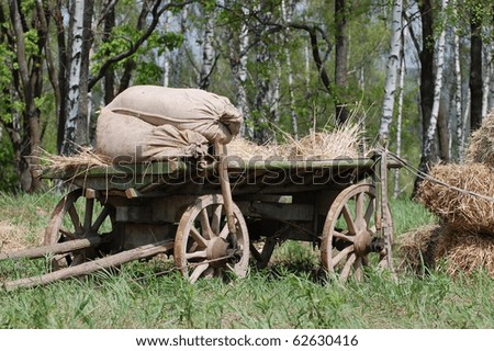 Old Russian horse cart